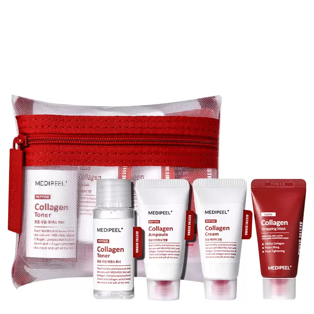 MEDI-PEEL- Red Lacto Collagen Skin Care Trial Kit