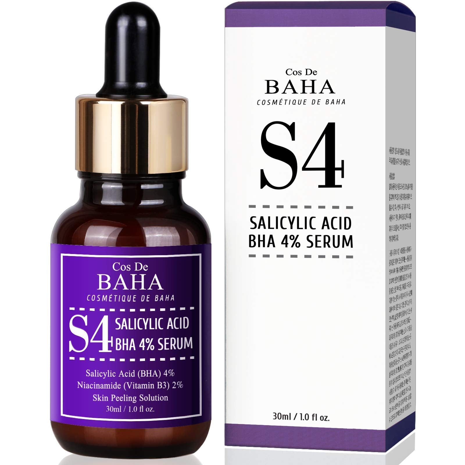 COS DE BAHA- S4 Slicylic Acid BHA4% Serum