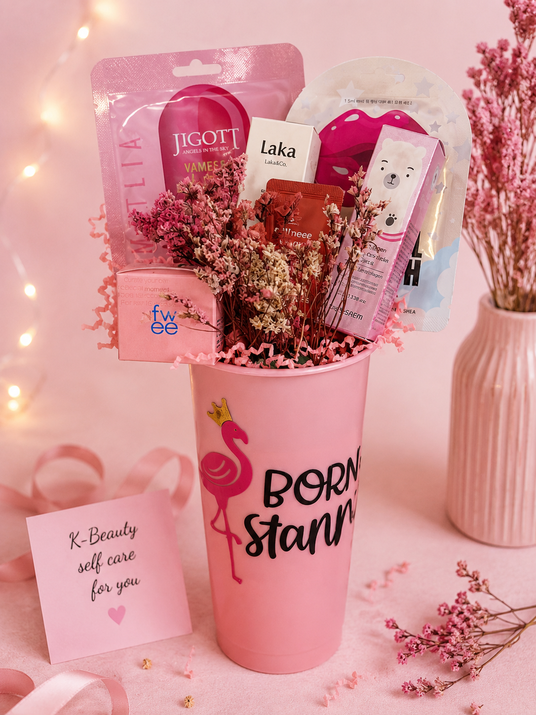 Born To Stand Up! – K-Beauty Gift Cup 💕🦩